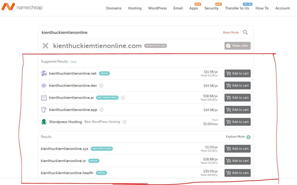 Huong dan mua domain tai Namecheap 1