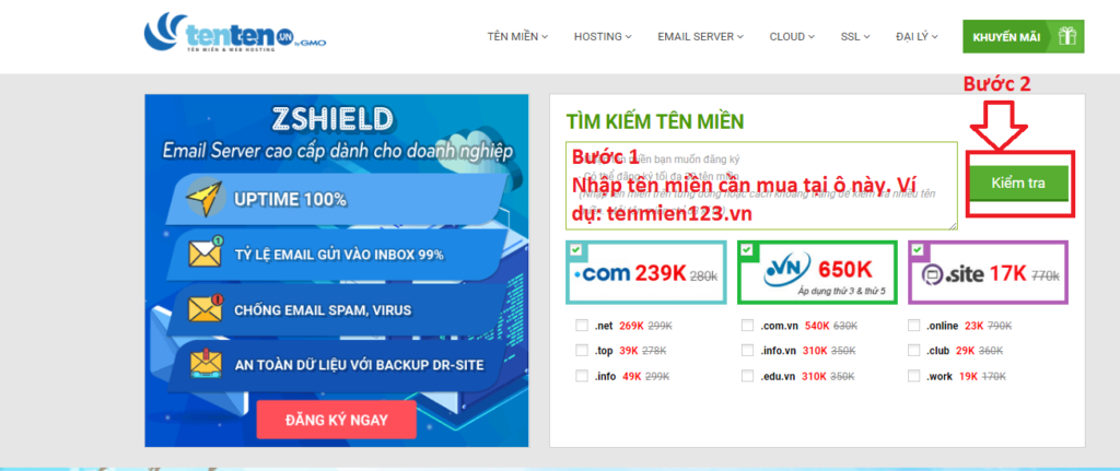 huong dan dk ten mien 01