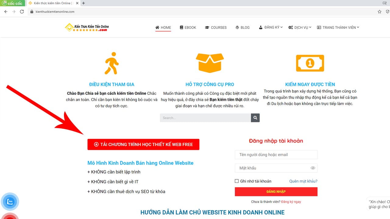 hoc thiet ke Web Shop Ban Hang Mien Phi