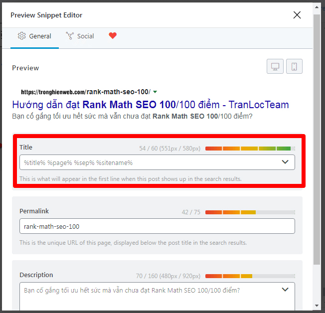Rank Math Trends them bai viet moi rank mart pro 18