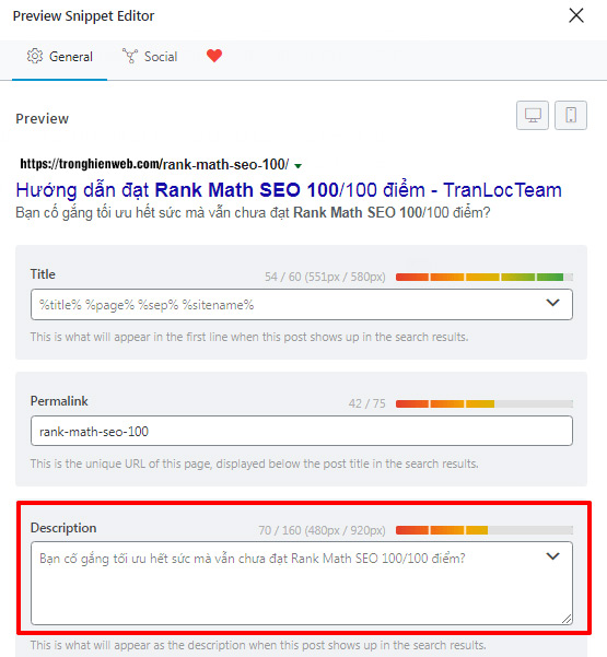 Rank Math Trends them bai viet moi rank mart pro 20