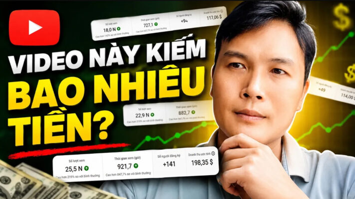 Kiếm Tiền YouTube Bạn Muốn Biết Thu Nhập YouTube? Đây Là Con Số Thực Tế Của Mình!